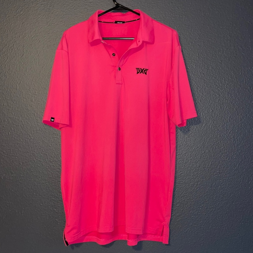 Pink PXG Short Sleeve Polo men’s medium